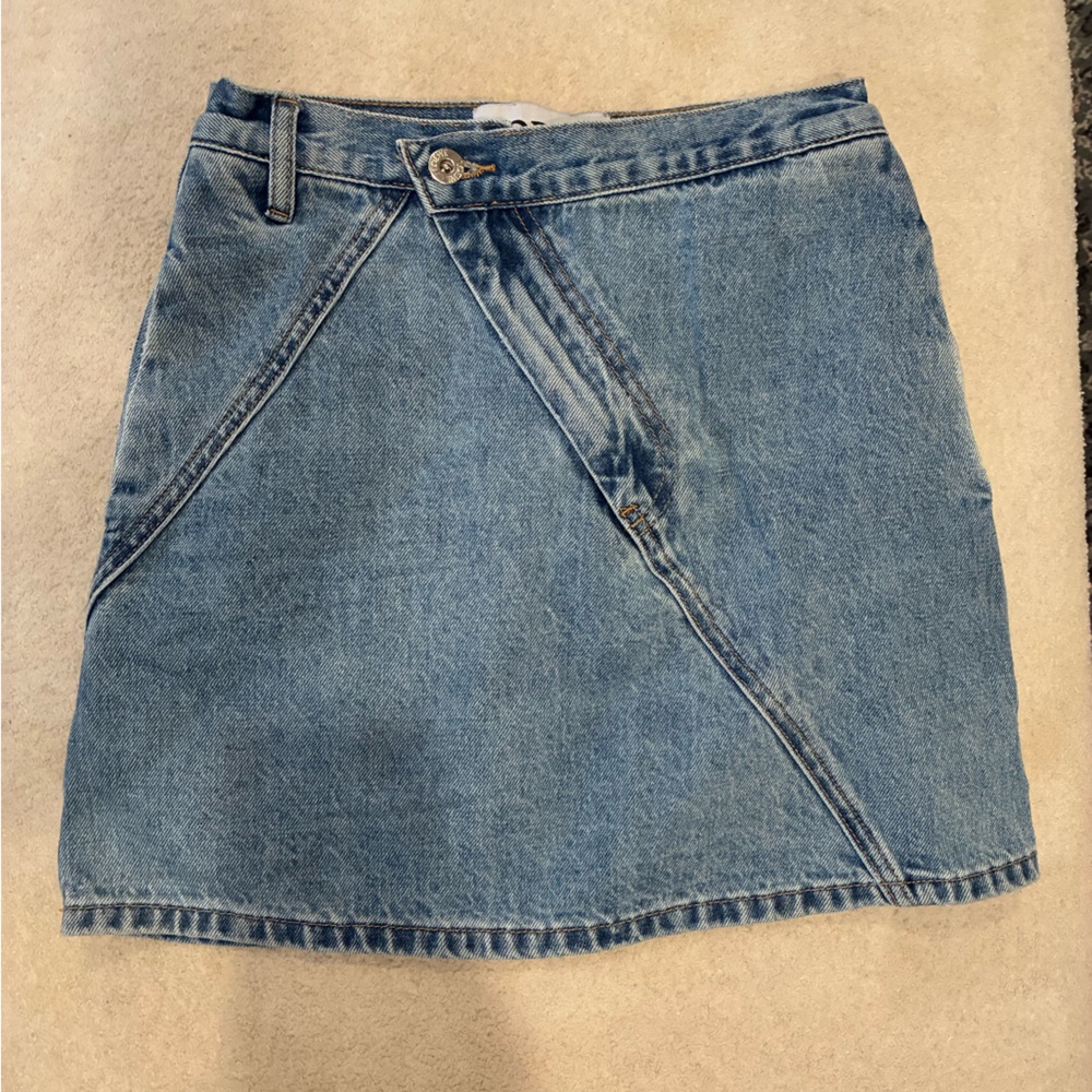 Loewe Anagram high-rise denim Miniskirt